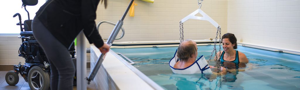 Wheelchair Accessible Therapy Pool with EZ Lift Access - North Bay